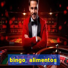 bingo alimentos para imprimir